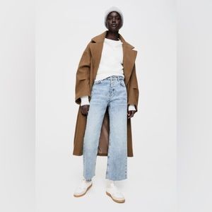 Zara High Rise Straight Jeans